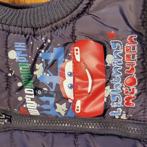 Disney baby Lightning McQueen grey puffer nylon vest - Picture 4 of 4